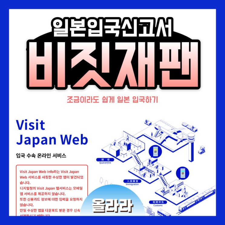일본 비짓 재팬 (Visit Japan Web) 등록 입국 심사 통과하기