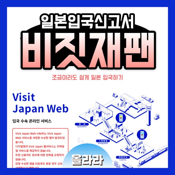  일본 비짓 재팬 (Visit Japan Web) 등록 입국 심사 통과하기