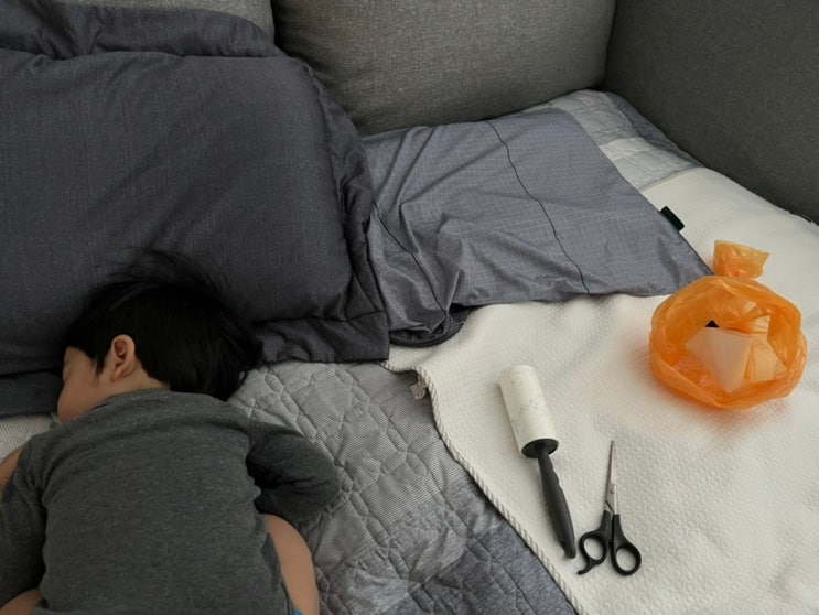  16개월아기 엄마표 머리자르기/아기이발하기/머리카락커트