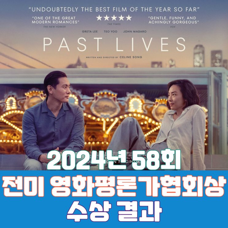  2024년 58회 전미 영화평론가협회상 수상 결과