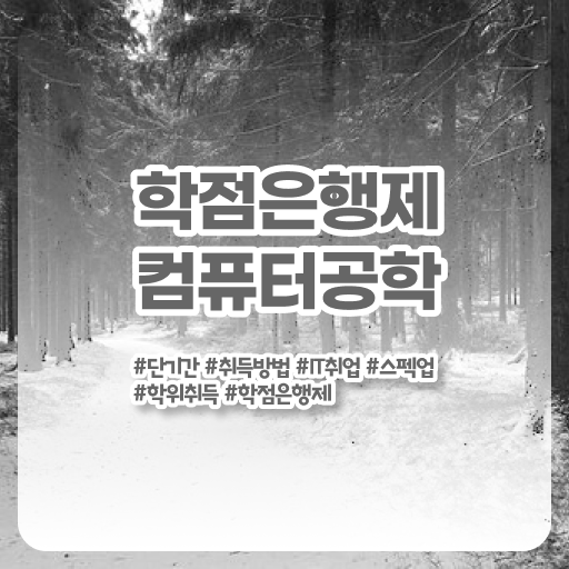  학점은행제 전문학사 컴퓨터공학과 취업 알아보셨나요 !