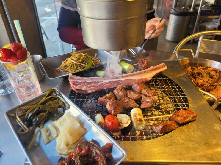 마포 소고기는 박숙성에서 레트로 감성의 애견동반 대흥역 맛집
