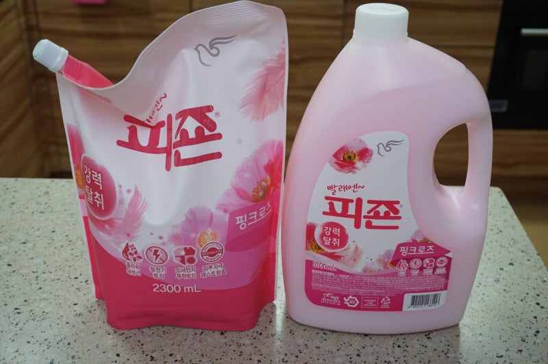 섬유유연제 피죤 핑크로즈 향긋한 꽃향기
