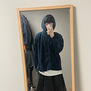 이세이미야케 옴므플리세 후드집업 ( 사이즈팁까지)