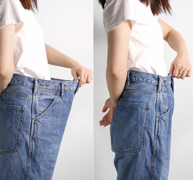 바지허리줄이기 늘리기 청바지 허리 셀프수선 고무줄 요술단추 사용법