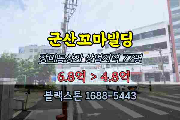  군산꼬마빌딩 경매 장미동상가 80평 5억