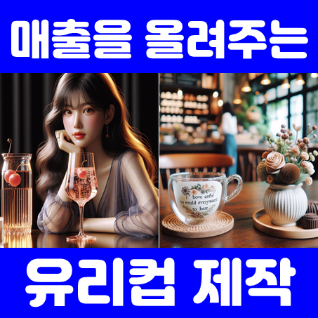  유리컵 제작 업체, 음식점 술집 카페 유리컵 인쇄 주문제작 잘하는 곳