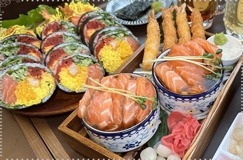  신논현역 연어맛집 연하동 신논현점 비주얼 미친 연어국수 연어김밥