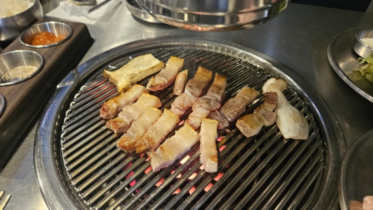  호평동 고기집 1987 돼지삼촌 연탄구이 맛집(메뉴판, 화장실, 추천 메뉴)