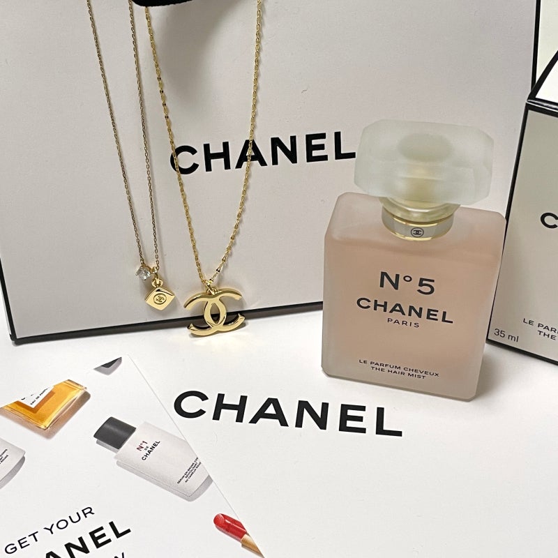 [CHANEL] 샤넬 넘버5 헤어미스트 + 샤넬 로고 참 목걸이 리폼하기! ♡