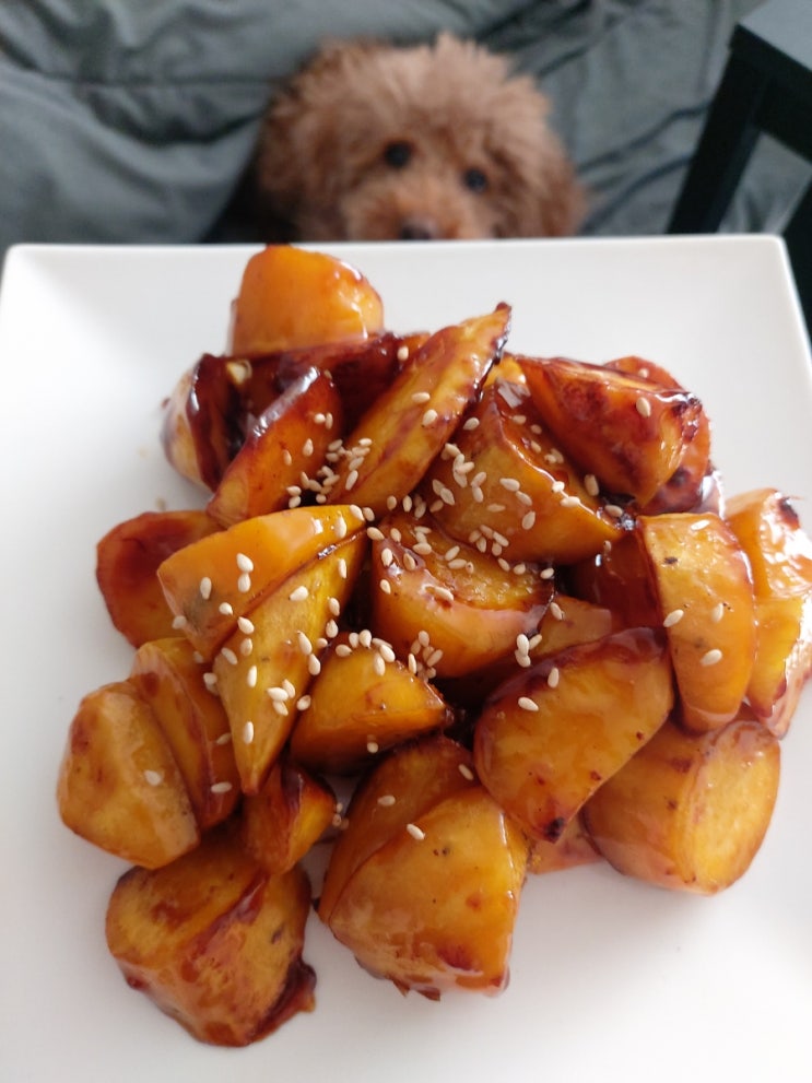  묵은지 참치말이 & 조청으로 만든 고구마 맛탕