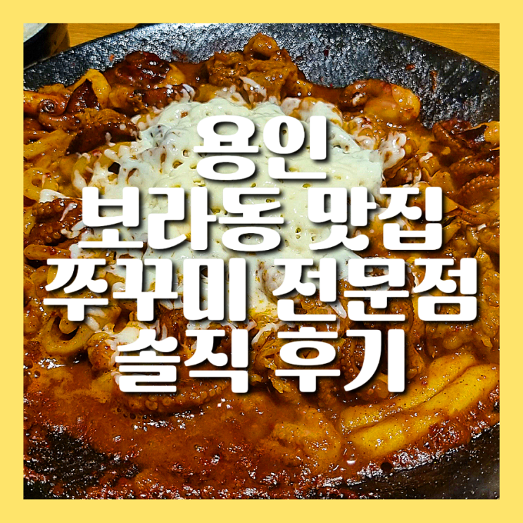 용인 보라동 맛집 쭈꾸미가 맛있는 안성깍두기 상갈역맛집 솔직후기
