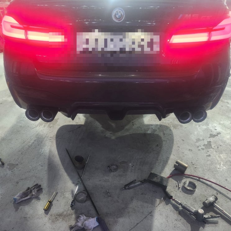  F90 m5 배기팁