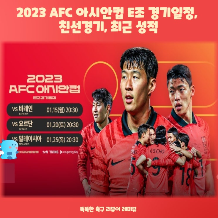 2023 AFC 아시안컵 E조 경기일정, 친선경기, 최근 성적