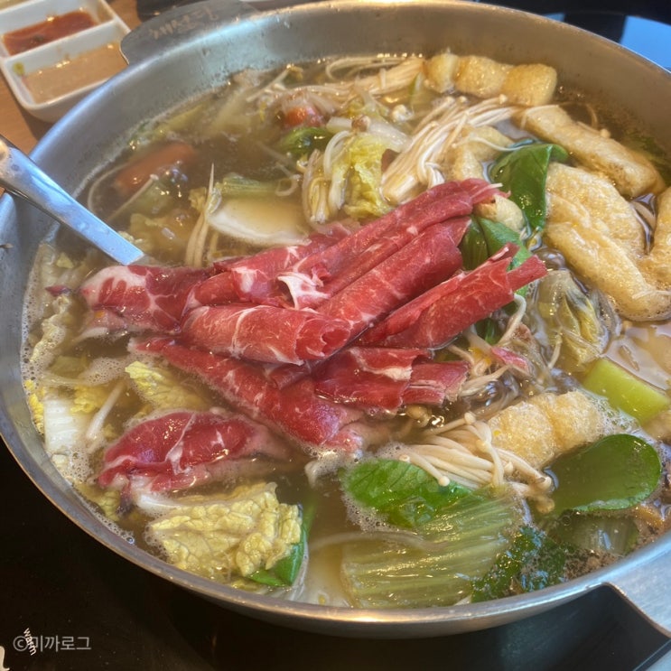  구서동 샤브샤브 채선당 월남쌈 샐러드바까지 배부르게
