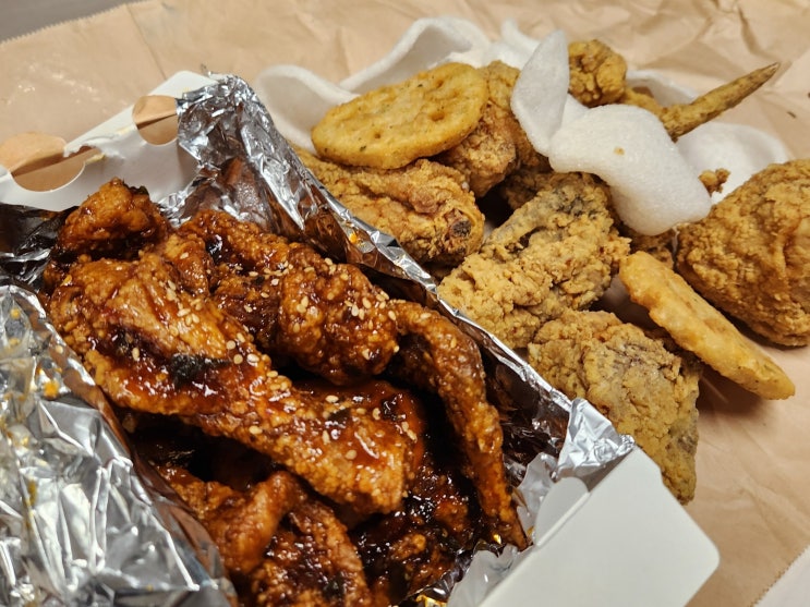  김해 장유 율하 쌀통닭 신메뉴 마라신 반반 후기 (할인 받는 법, 이벤트)