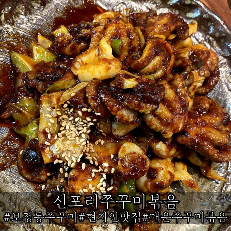 보정동 쭈꾸미 소문난 현지인 맛집 신포리쭈꾸미볶음