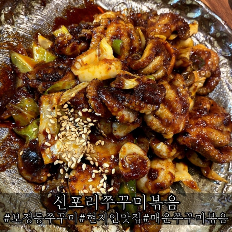  보정동 쭈꾸미 소문난 현지인 맛집 신포리쭈꾸미볶음