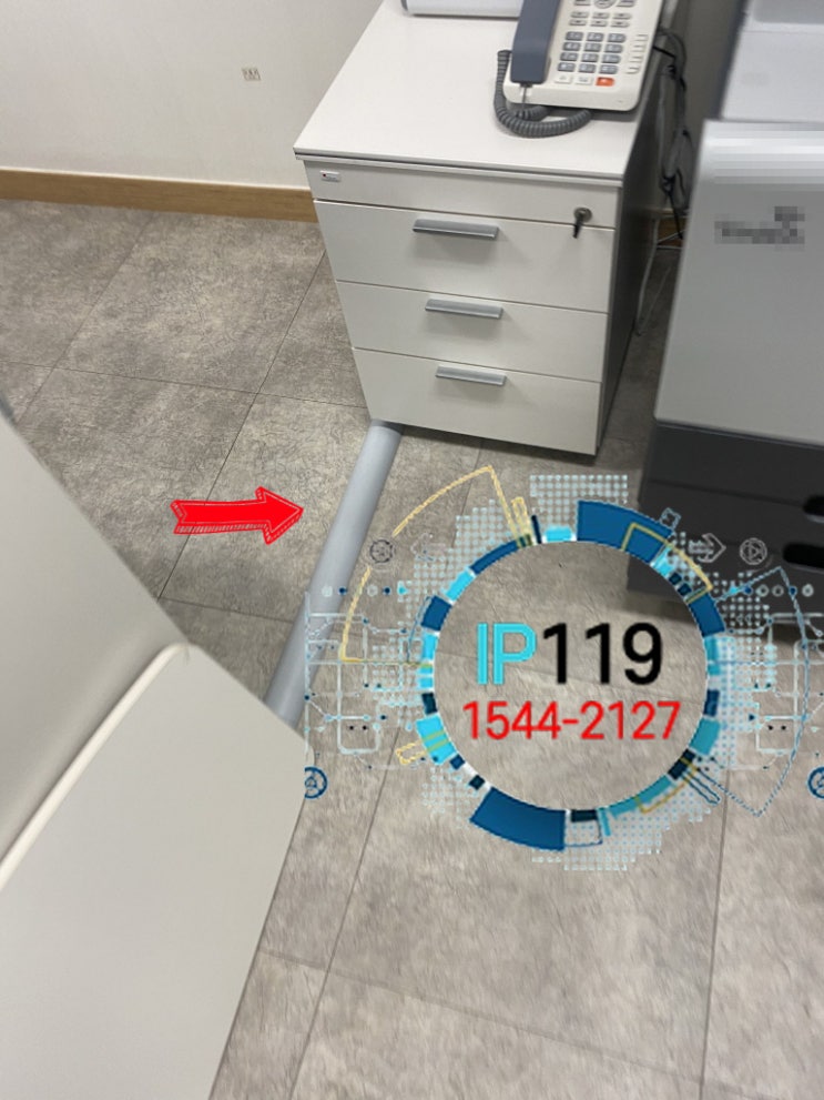  아산랜공사 사무실에 cat 5.e선 작업해드린 뒤 ap설치하는 사례