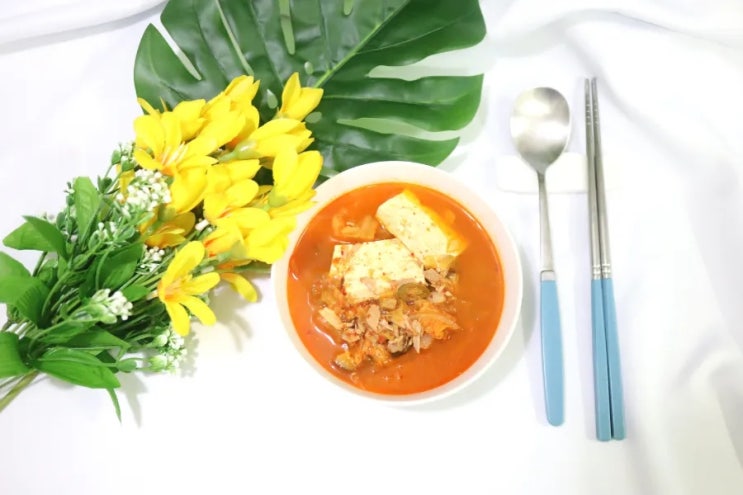  참치김치찌개 레시피 식당 김치찌개 맛내기