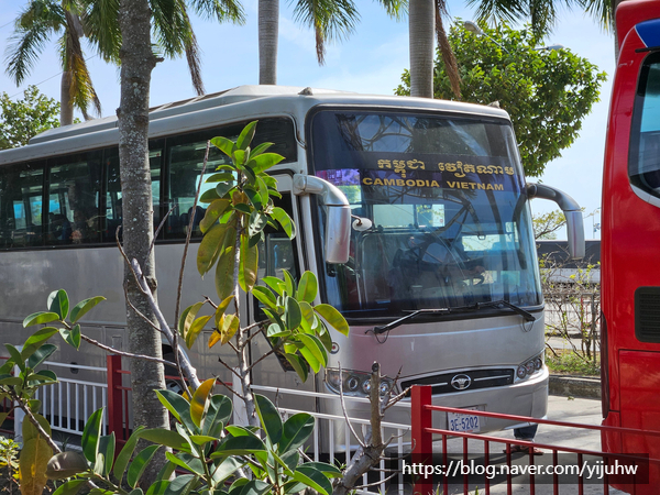베트남 하티엔 캄보디아 프놈펜 버스 이동시간 및 비자가격