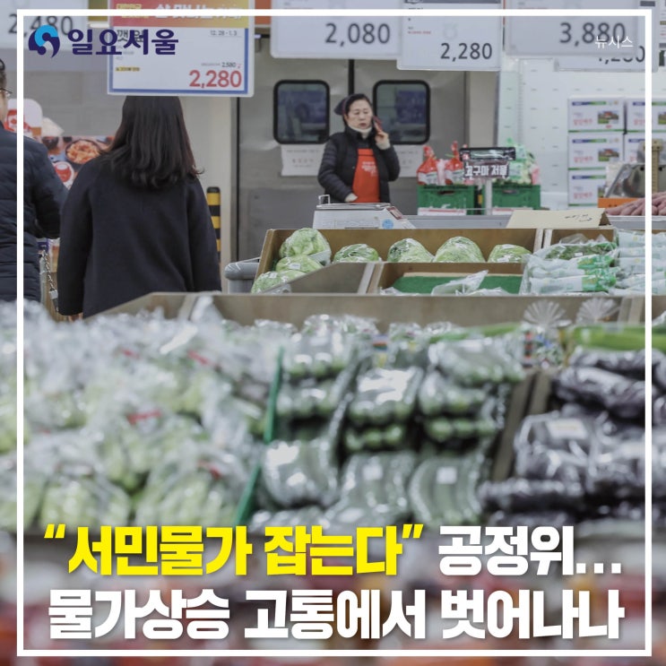 “서민<b>물가</b> 잡는다” 공정위... <b>물가</b>상승 <b>고통</b>에서 벗어나나