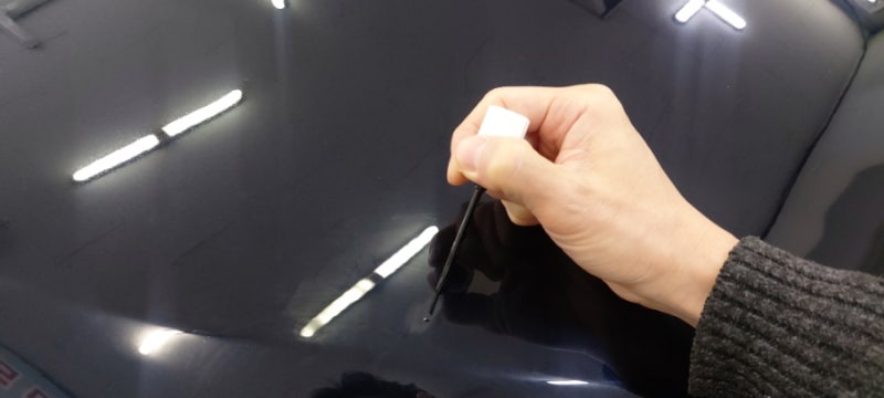 자동차 터치업 으로 본넷 돌빵 복원 (BMW 터치업 레벨링)
