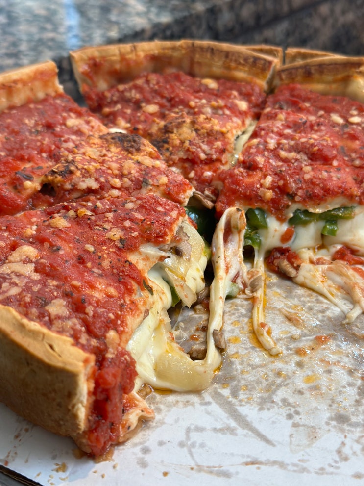  시카고맛집, Giordano's 지오다노스 시카고피자 원조 딥디쉬 피자
