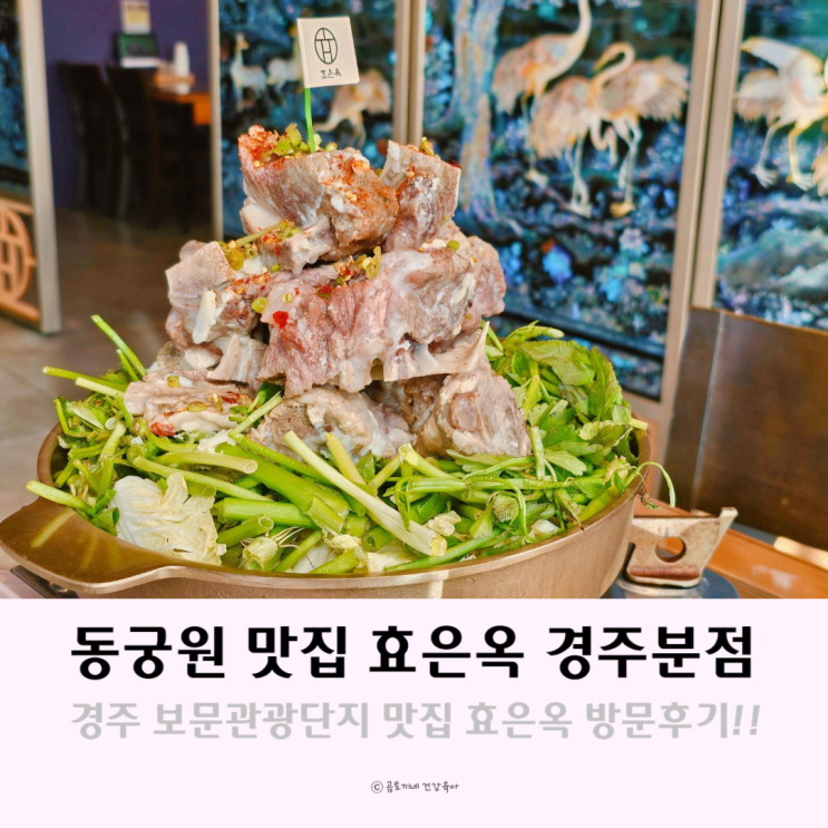 경주 보문관광단지 동궁원 근처맛집 첨성대 떡갈비 효은옥 경주분점