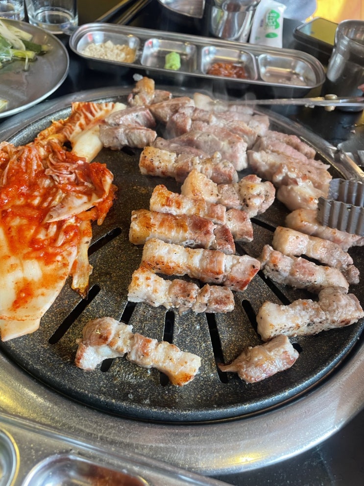  상수역 삼겹살 통통숯불고기 후기