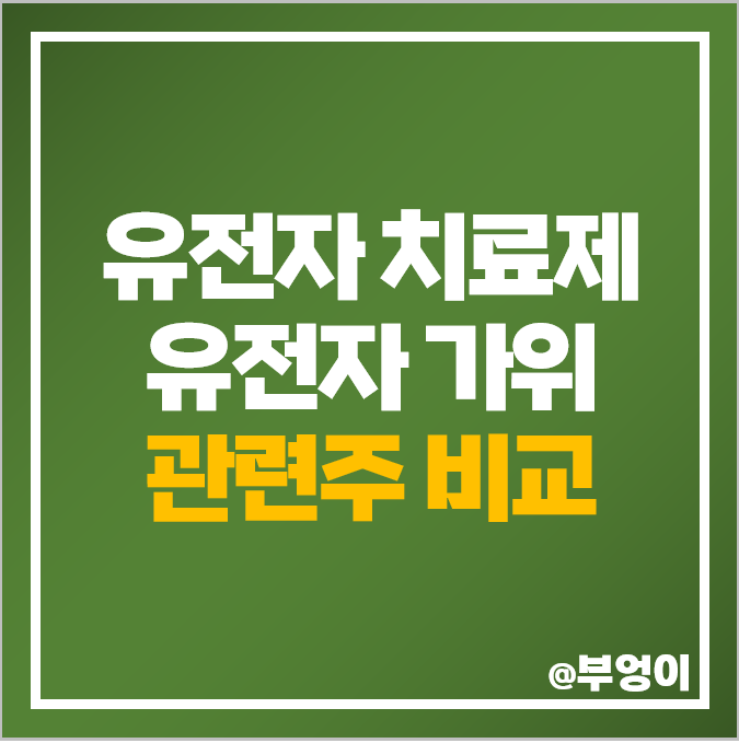 유전자 가위 관련주 치료제 주식 소마젠 툴젠 마크로젠 주가