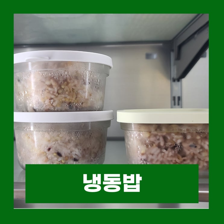  냉동밥 칼로리 낮출때 얼리기 전에 냉장시켜 주세요