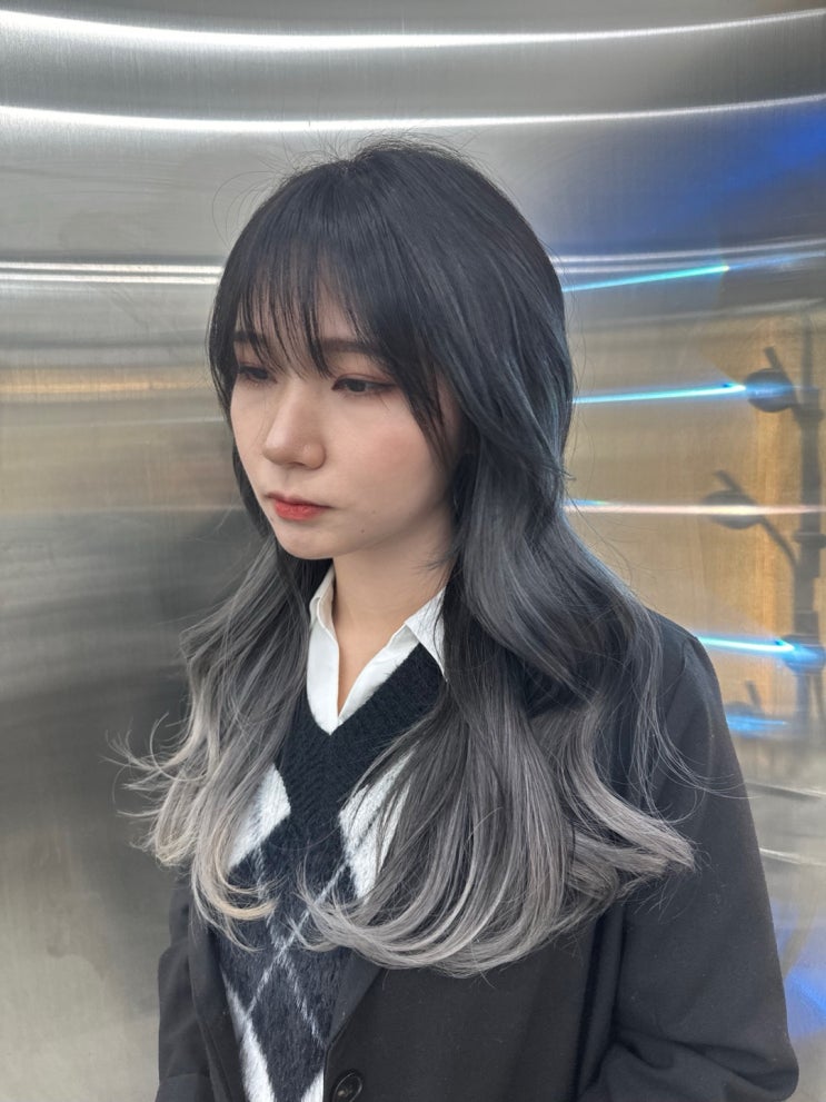  홍대 미용실 보그헤어 홍대점 동재 디자이너 톤다운 옴브레