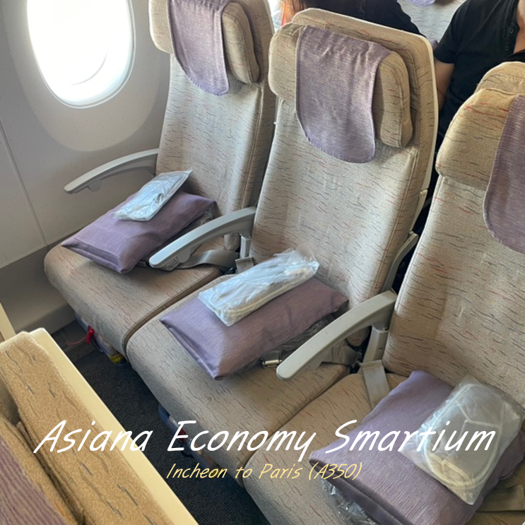 아시아나 A350 이코노미 스마티움 좌석 혜택 (인천 파리 비행기) 아시아나 A350 이코노미 스마티움 좌석 혜택 (인천 파리 비행기)