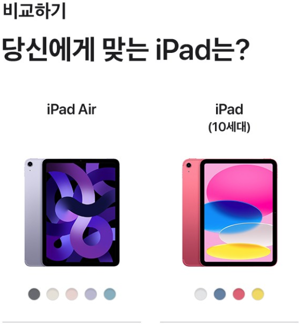  아이패드 10세대 vs. 아이패드 에어 5세대: 어떤 모델을 선택해야 할까요?