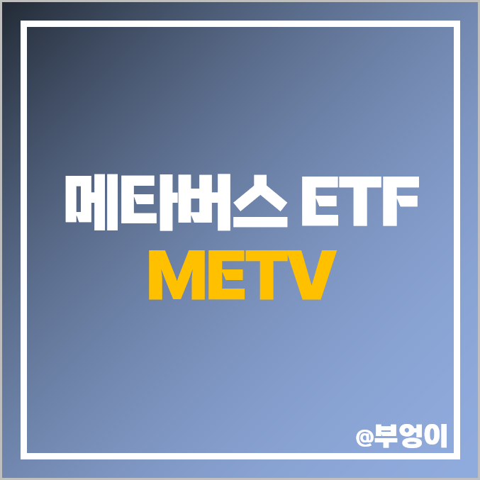 미국 메타버스 ETF 투자 방법 METV 기술주 관련주