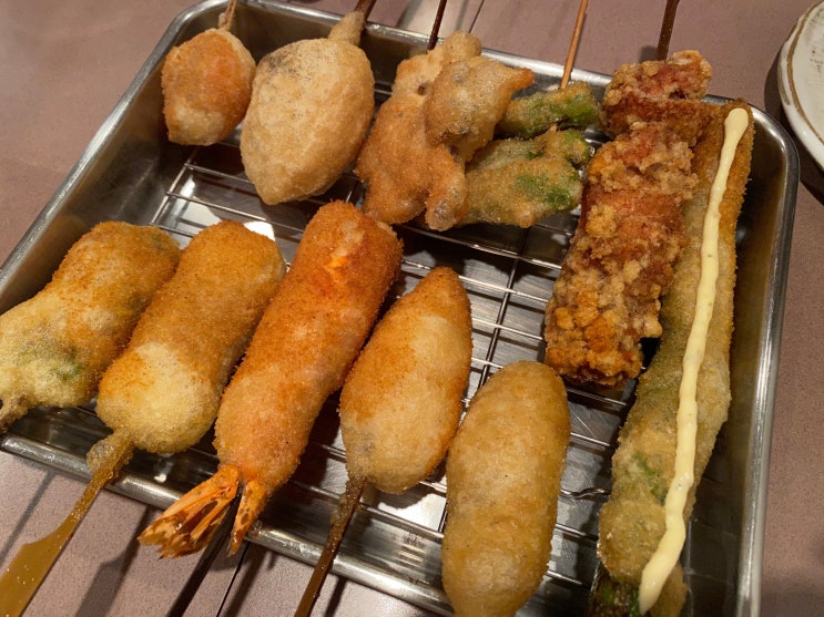  오사카 쿠시카츠 오미야_현지인 웨이팅 맛집
