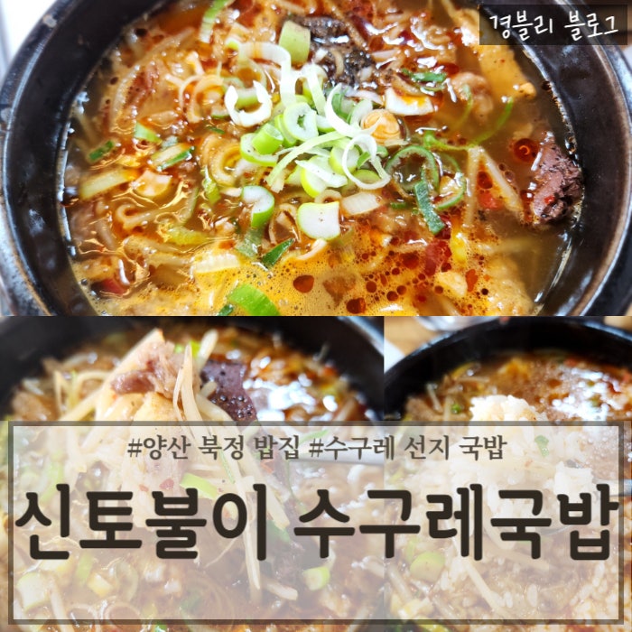  양산 북정 현지인 맛집 직장인 점심으로 인기 있는 곳 '신토불이 수구레 국밥'