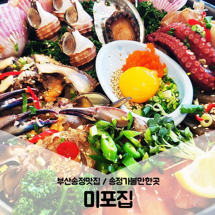  송정가볼만한곳 / 부산송정맛집 부모님이랑 또간집 해물장이 맛있는 미포집