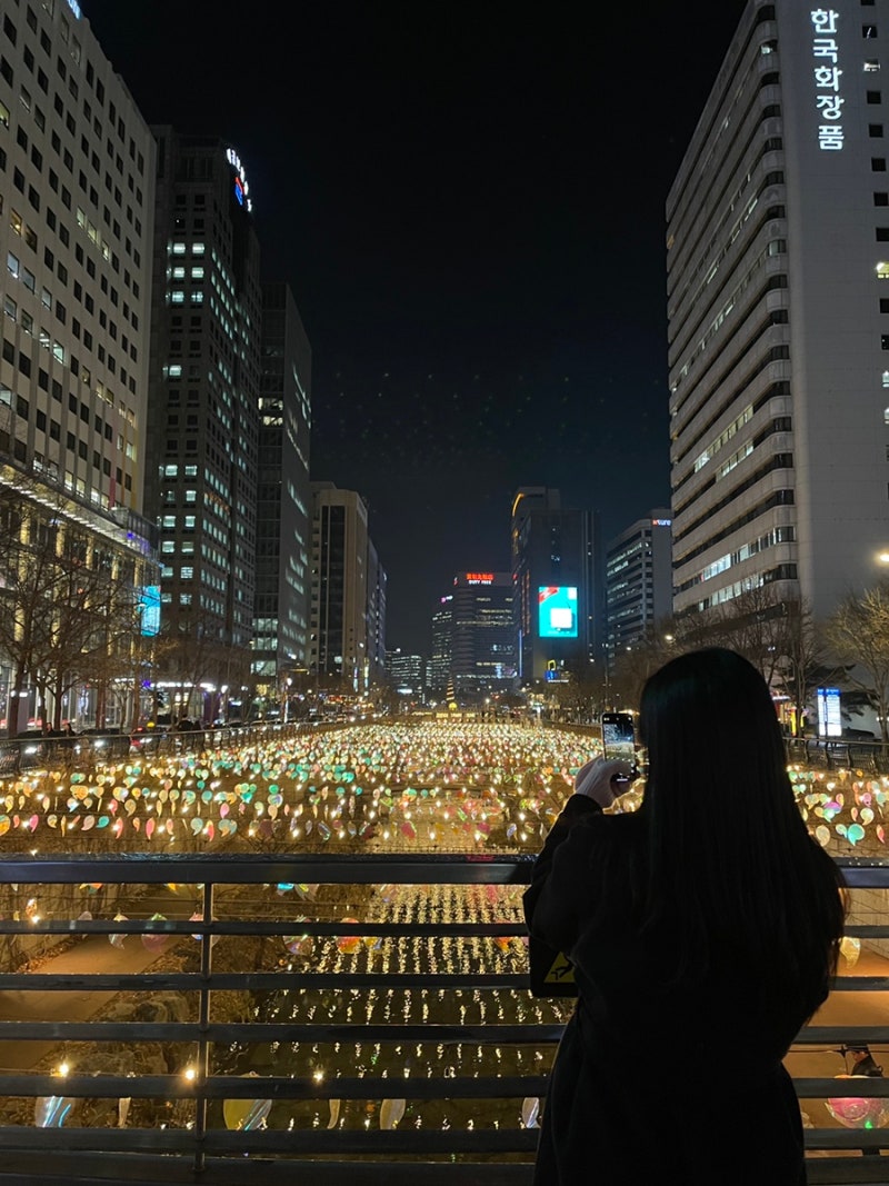 서울 청계천 빛초롱 축제 / 광화문 광장 마켓 (평일/주말 야간 주차장 꿀팁, 행사 기간, 화장....