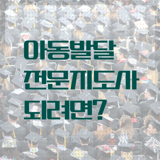  아동발달전문지도사 1급 자격증 발급기관 궁금증 해결 .