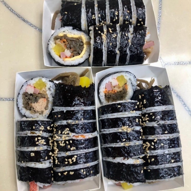  인천 서창동 맛집 명품달인김밥 포장 가성비 좋아요