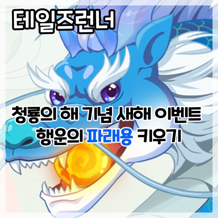 테일즈런너-청룡의 해 기념 새해 이벤트 행운의 파래용 키우기!
