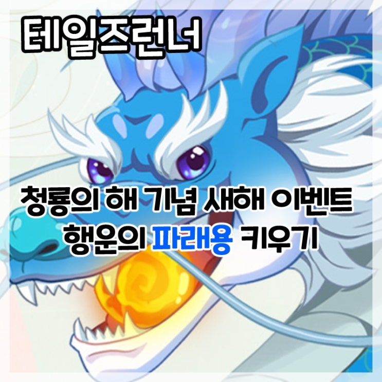  테일즈런너-청룡의 해 기념 새해 이벤트 행운의 파래용 키우기!