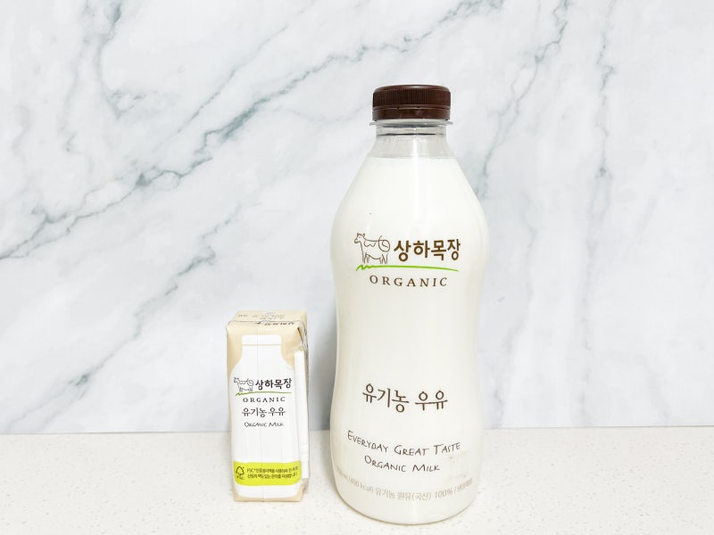 상하목장 유기농우유 125ml 멸균우유 생우유 비교 후기