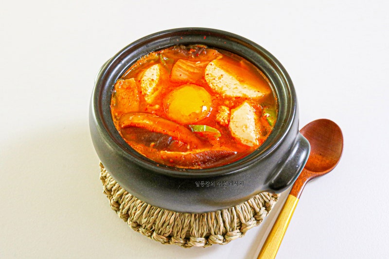 백종원 순두부찌개 끓이는법 양념장 만들기 참치 해물 순두부찌개 요리 만드는법