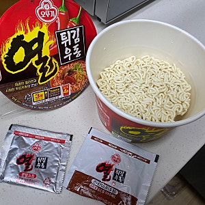 열튀김우동 가격, 칼로리, 맛! 열라면과 튀김우동 콜라보 후기