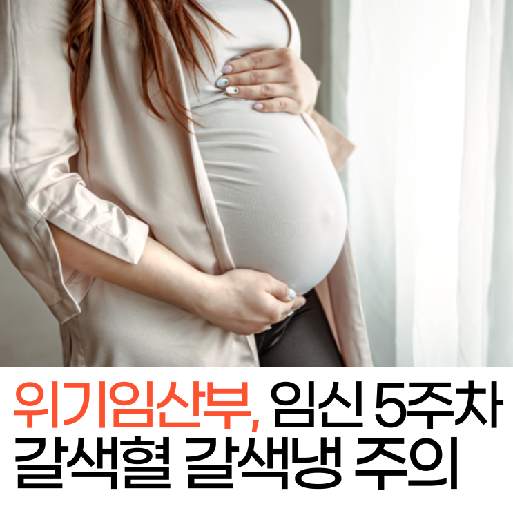 위기임산부, 임신 5주차 증상으로 갈색혈 갈색냉 주의해야하는 이유!