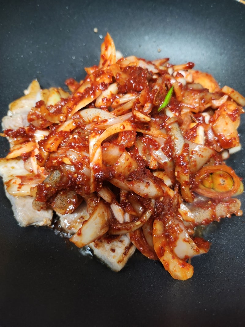 백종원 오삼불고기 레시피 따라만들기 1~2인분