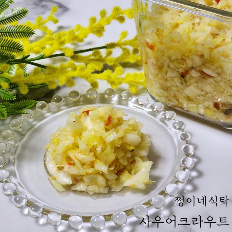 사우어크라우트 만들기 독일식 양배추절임 독일식 양배추김치